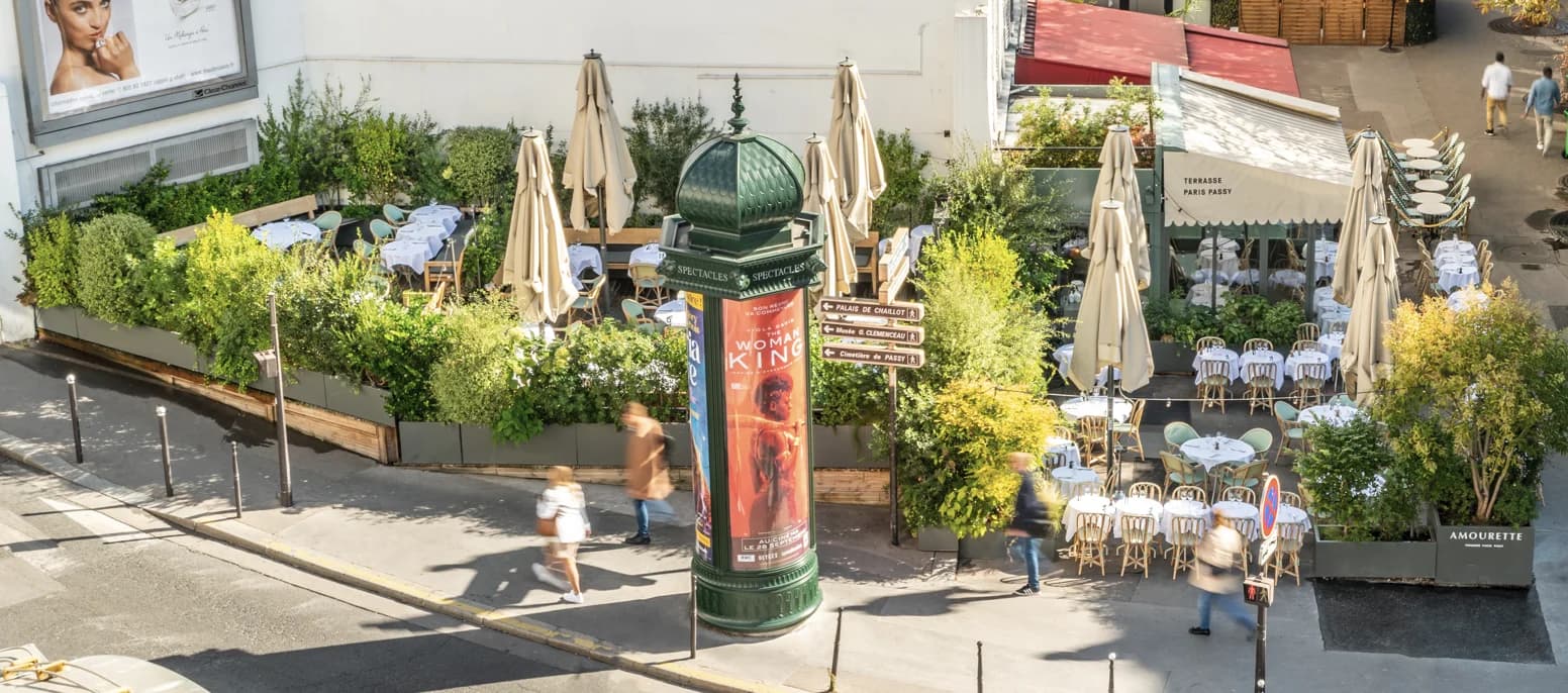 Terrasse Amourette vue aérienne